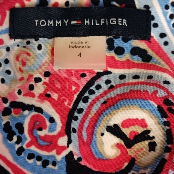 Tommy Hilfiger Women's Multi Colored Paisley 3/4 Bell Sleeve Dress. Size… - Picture 8 of 8